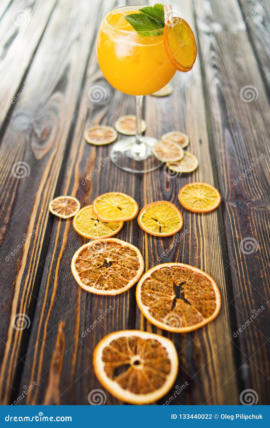 Orange alcoholic cocktail stock photo. Image of decoration 133440022