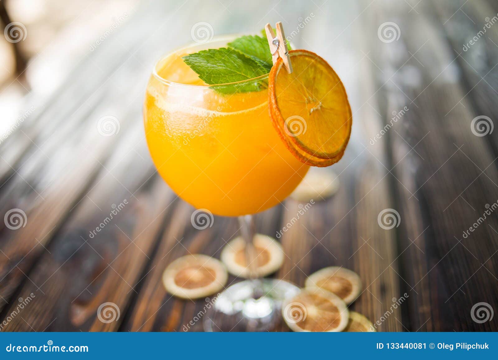 Orange alcoholic cocktail stock image. Image of liquid 133440081