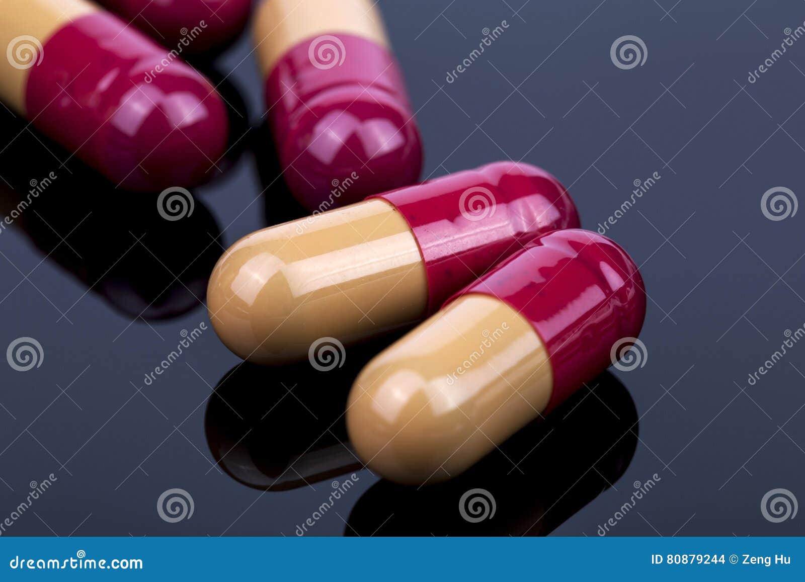 Orange Antibiotics Pills Closeup Stock Photo Image of hospital