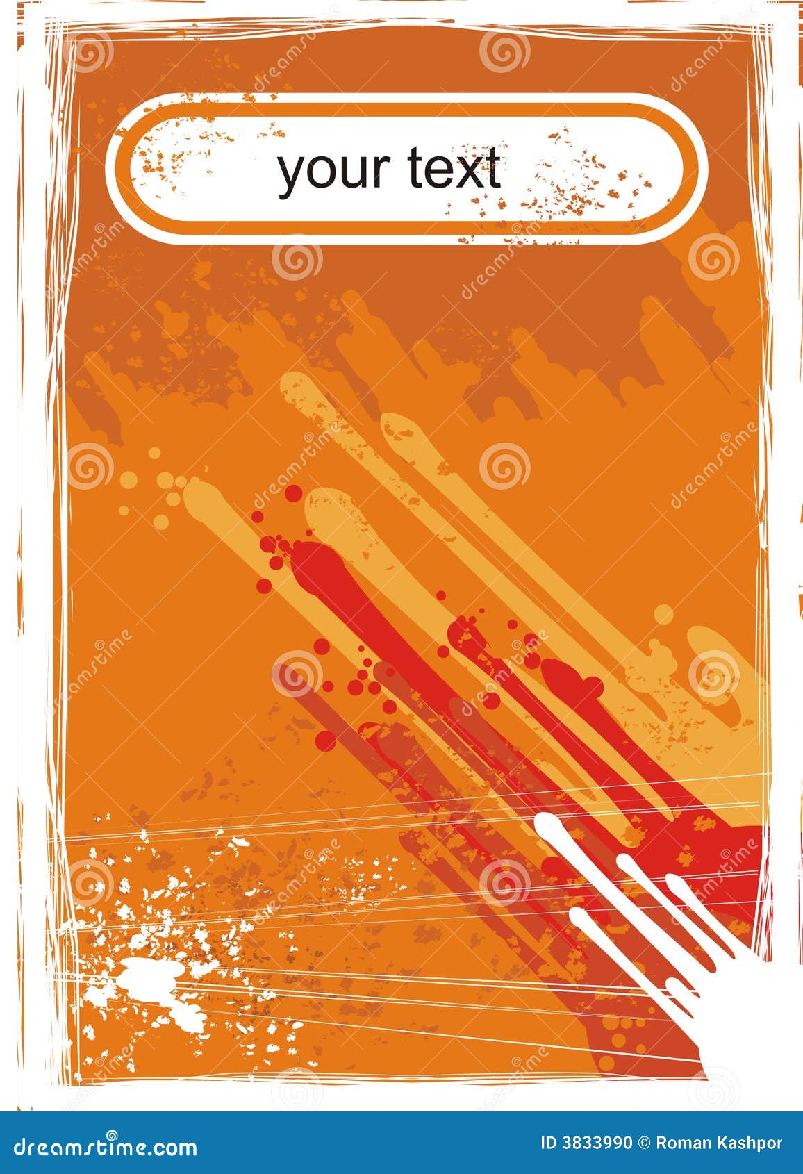 Orange Background for Title Stock Vector Illustration of orange, text