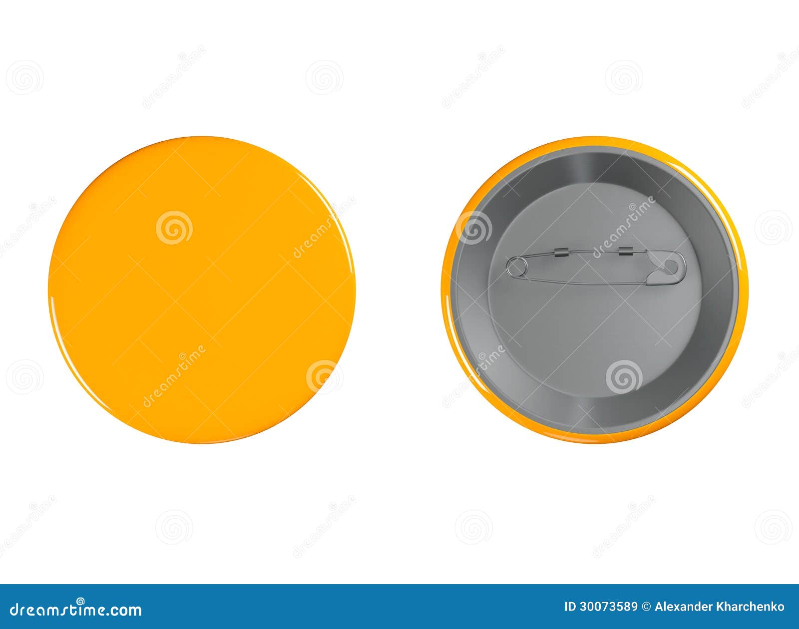 Orange Badges stock illustration. Illustration of blank 30073589