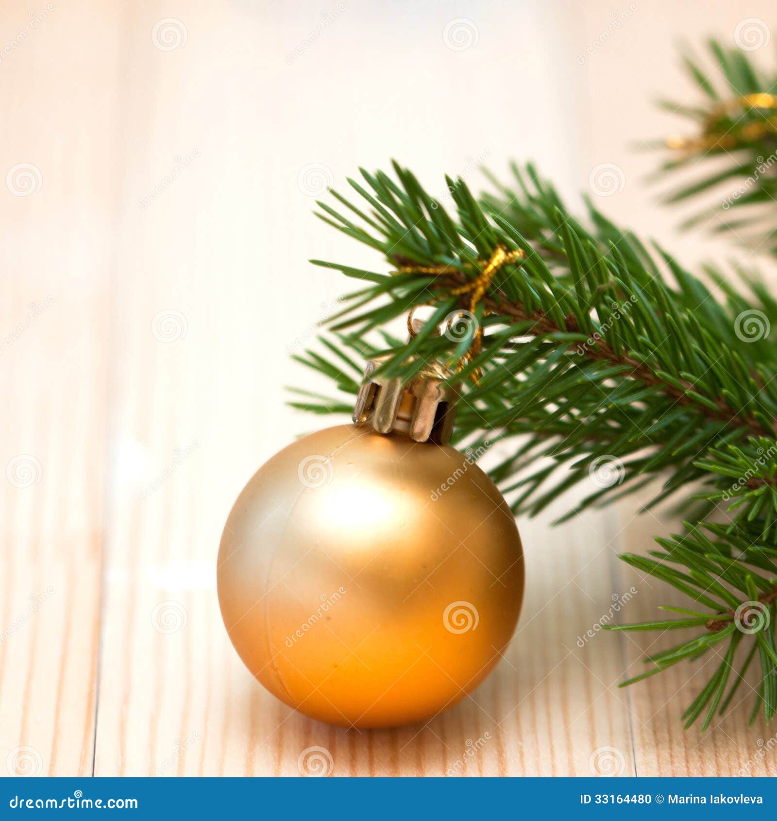 Orange Ball on the Christmas Tree Stock Photo Image of bright