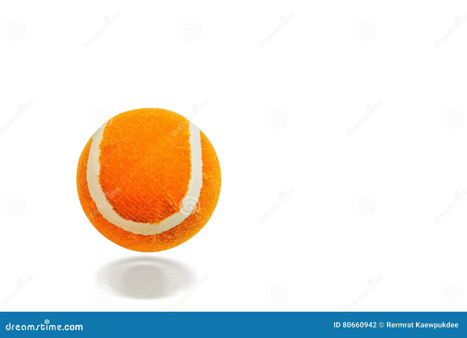 Orange Ball on White Background. Stock Photo Image of circle, field