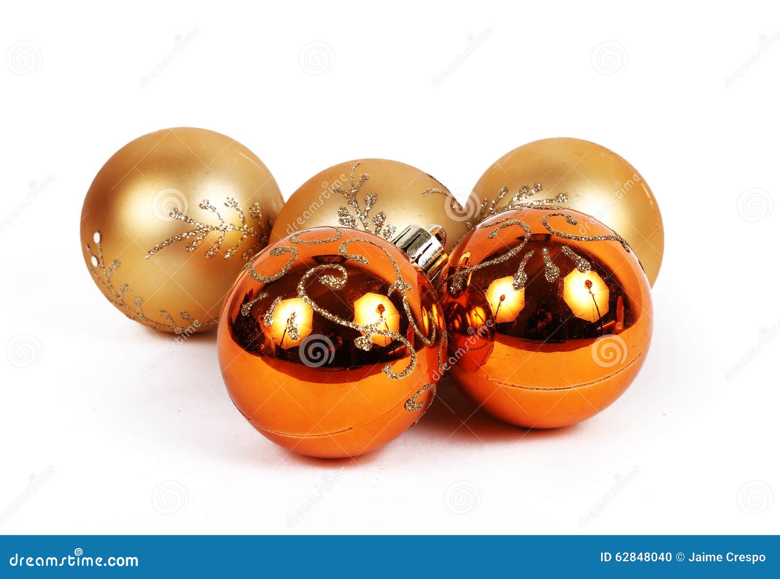 Orange Balls Christmas Ornament Stock Photo Image of decoration