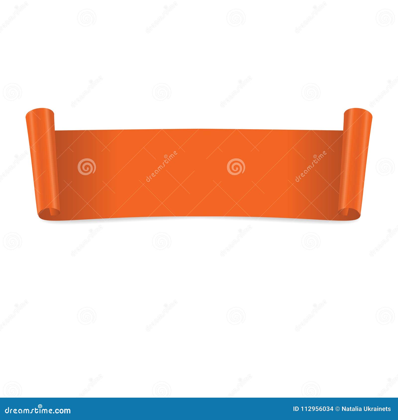 Orange banner stock vector. Illustration of graphic 112956034