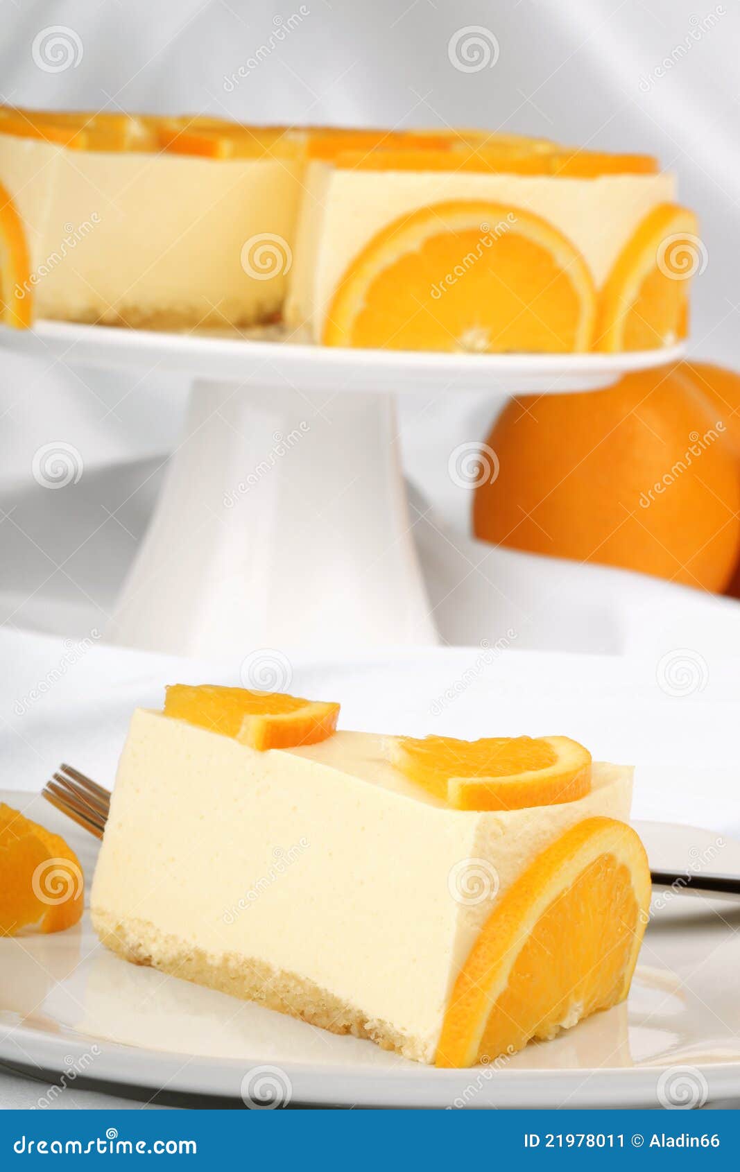 Orange Bavarian Cream (bavarese) Stock Image Image of german, food