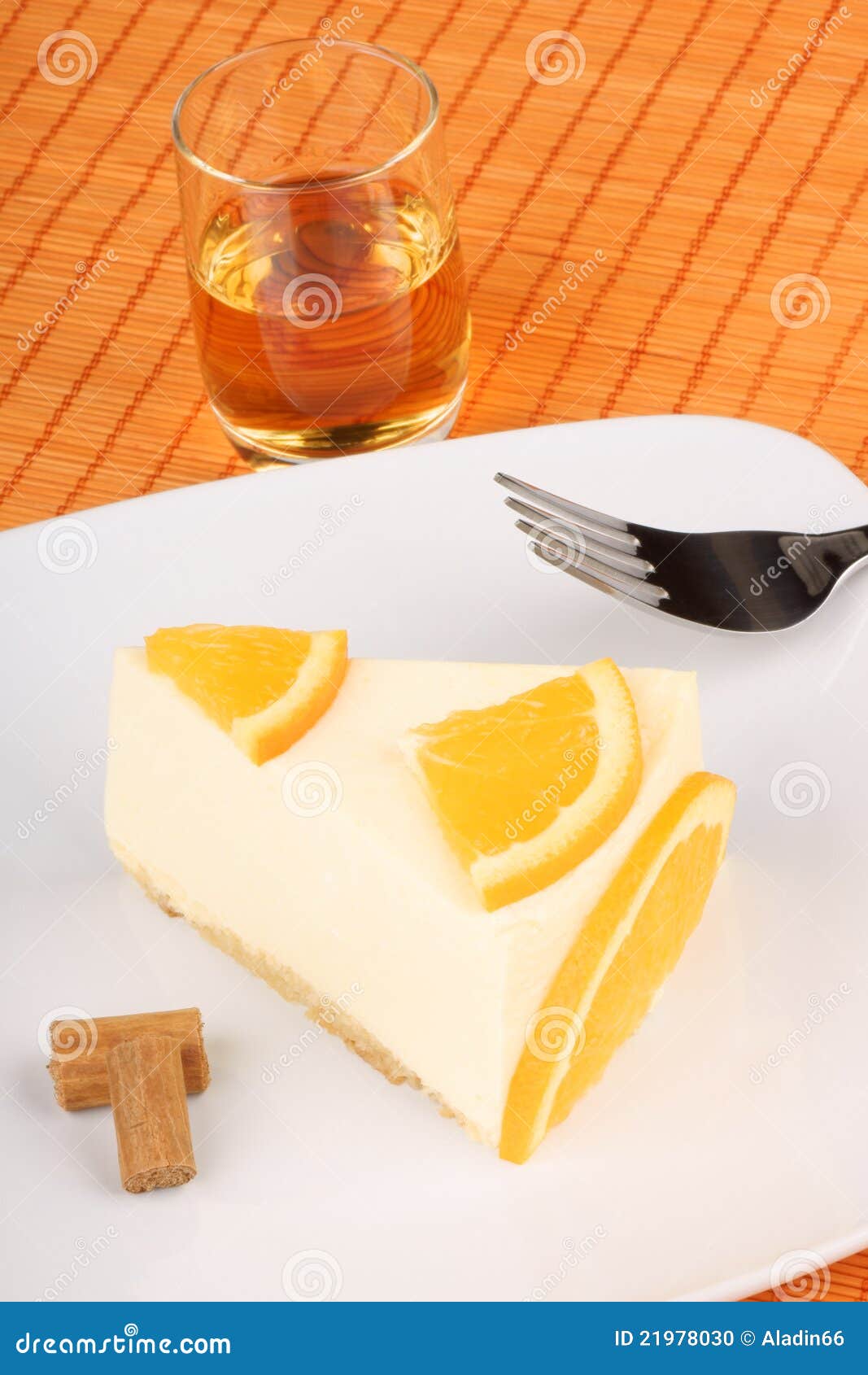 Orange Bavarian Cream (bavarese) Stock Photo Image of white, bavarian