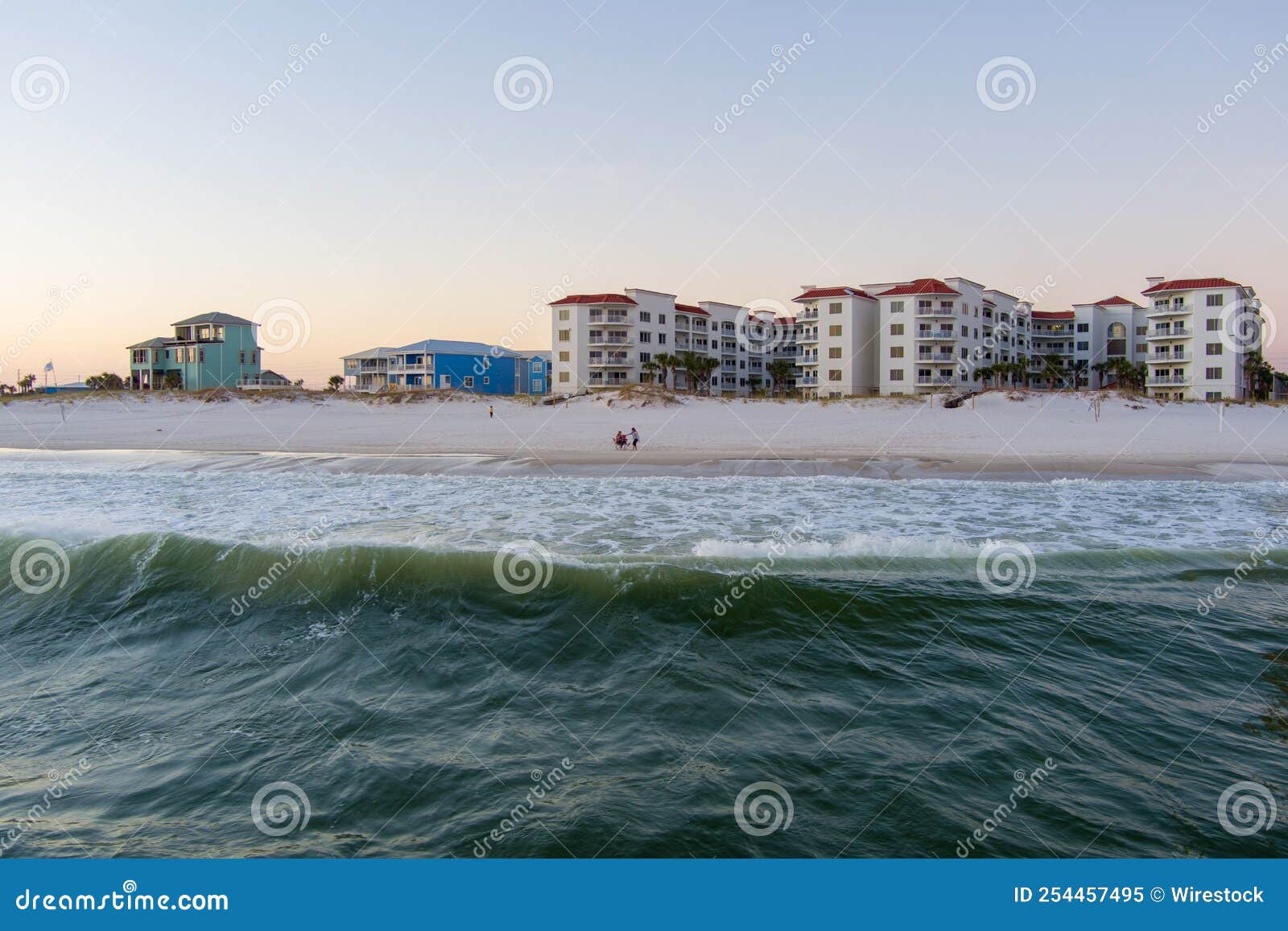 Orange Beach, Alabama Waterfront at Sunset Stock Image Image of