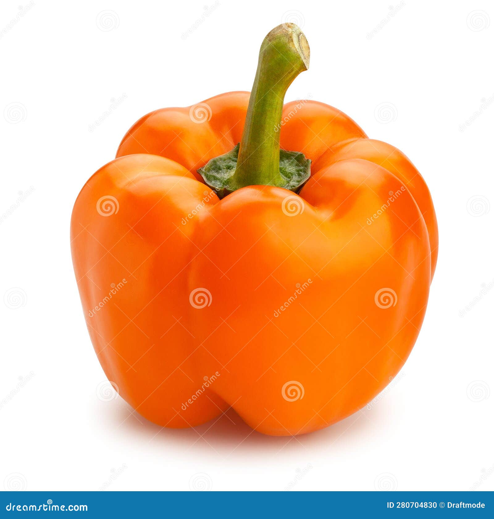 Orange bell pepper stock photo. Image of vivid, isolated 280704830