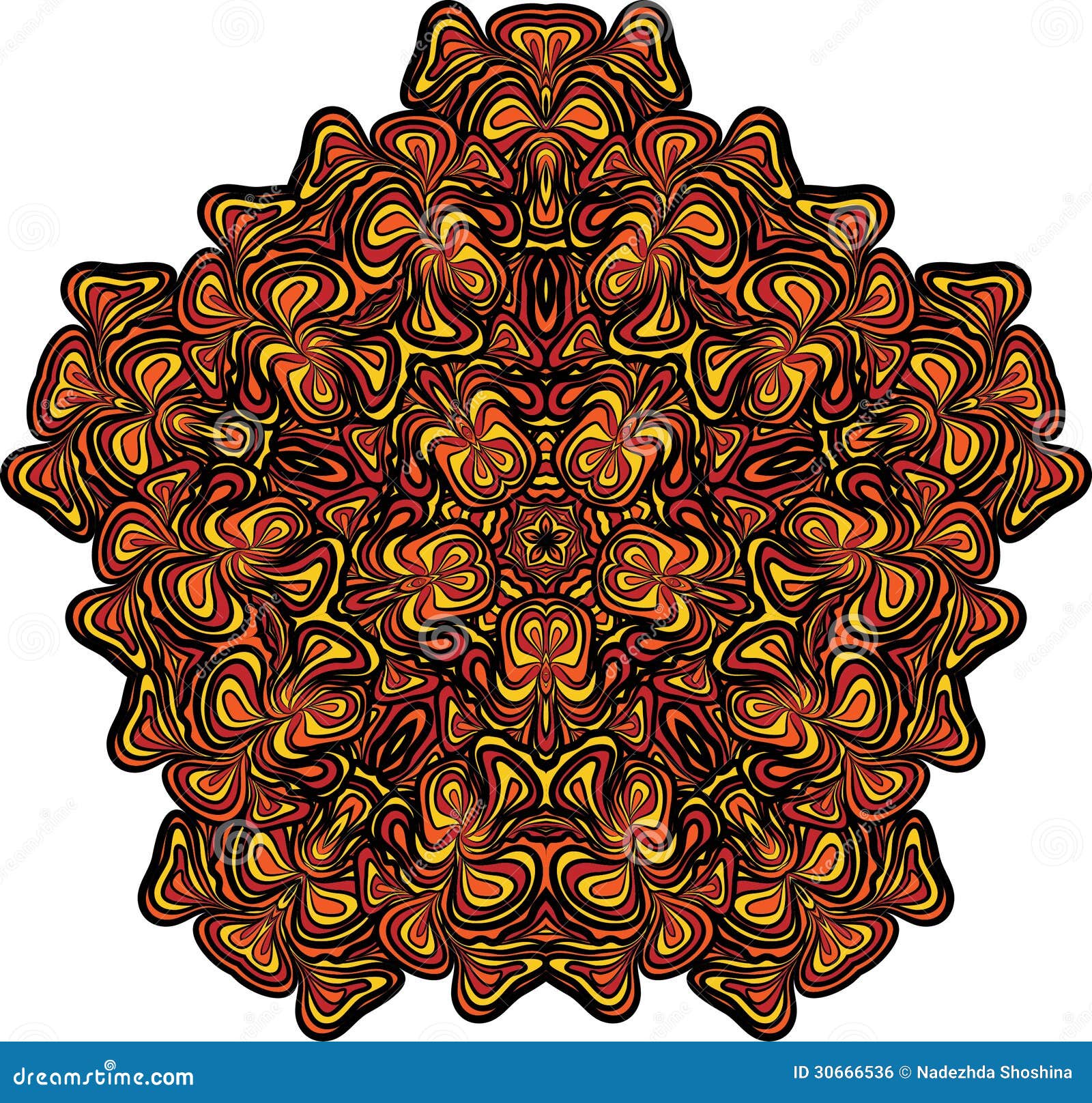 Orangeblack star stock vector. Illustration of element 30666536