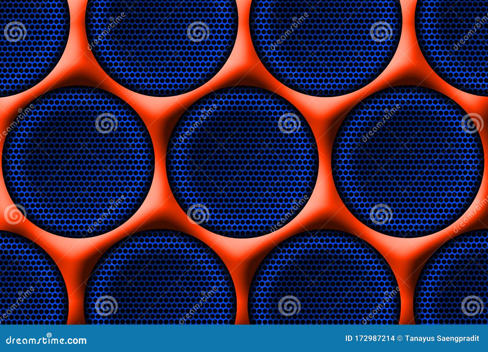 Orange And Blue Cell Metal Background And Texture 3d Illustration Design Stock Illustration Illustration Of Gradient Abstract 172987214