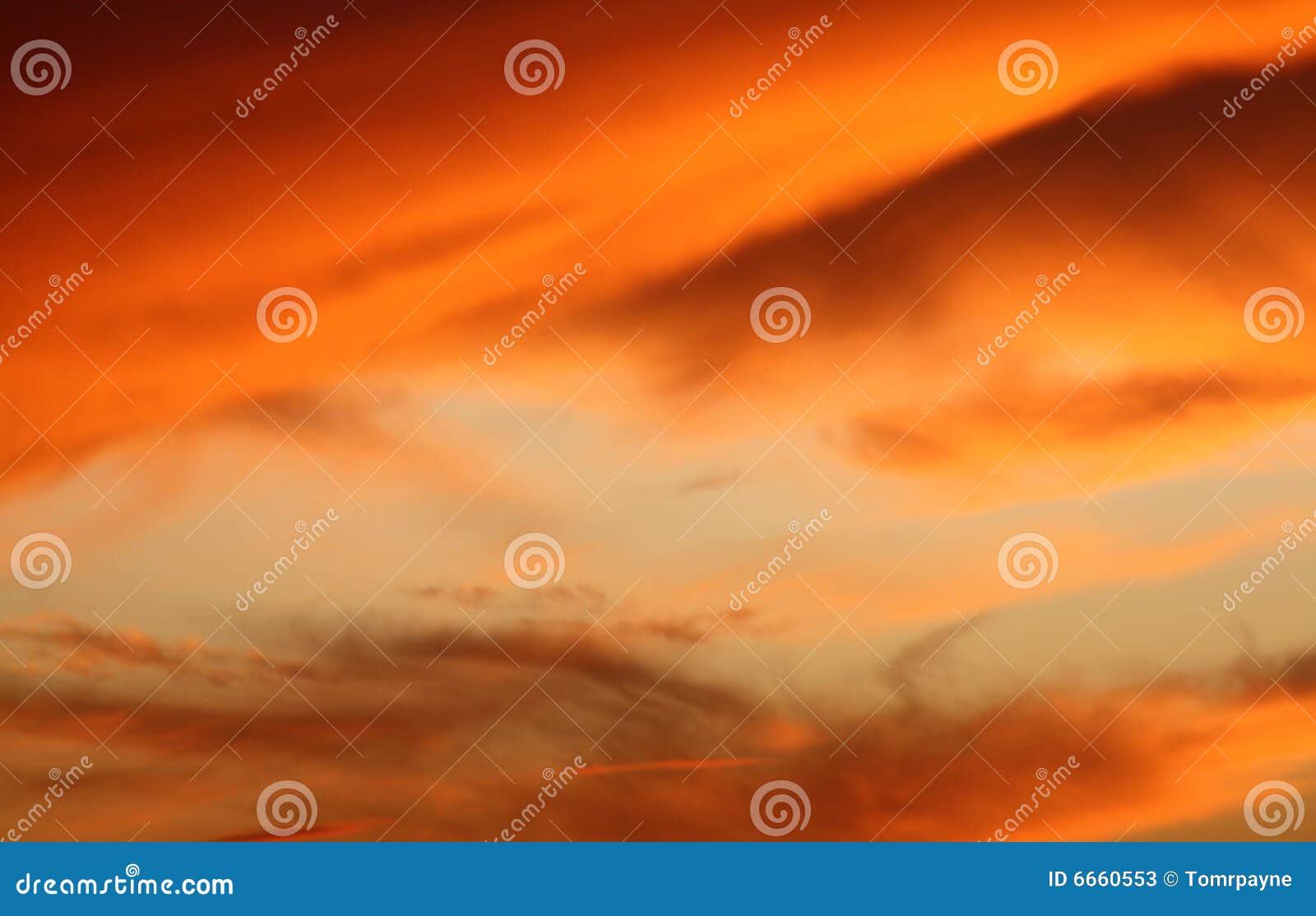 orange and blue evening sky