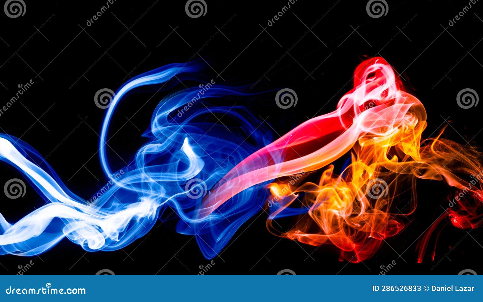 Orange and blue smoke stock image. Image of organ, screenshot 286526833