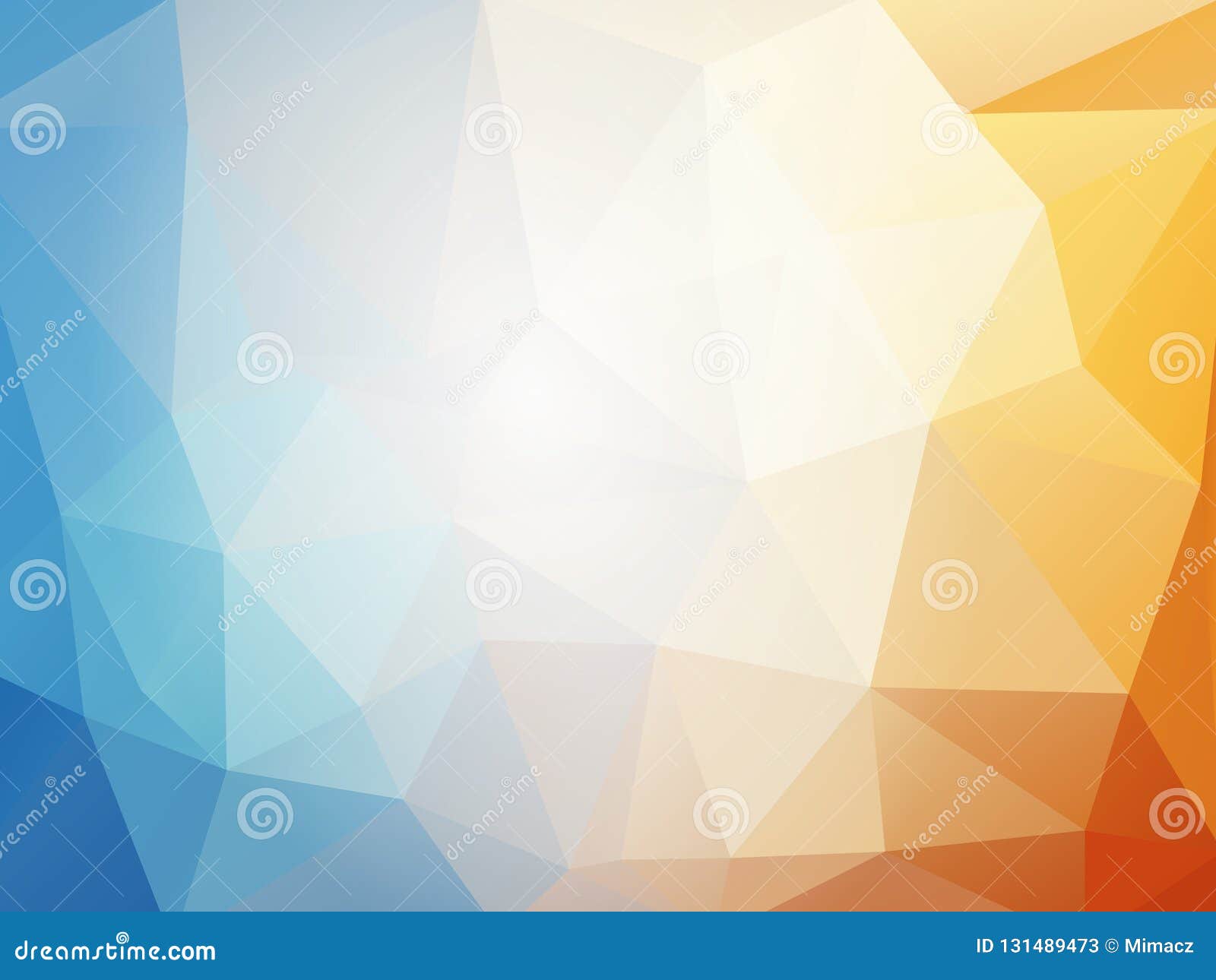 orange blue summer geometric mosaic background