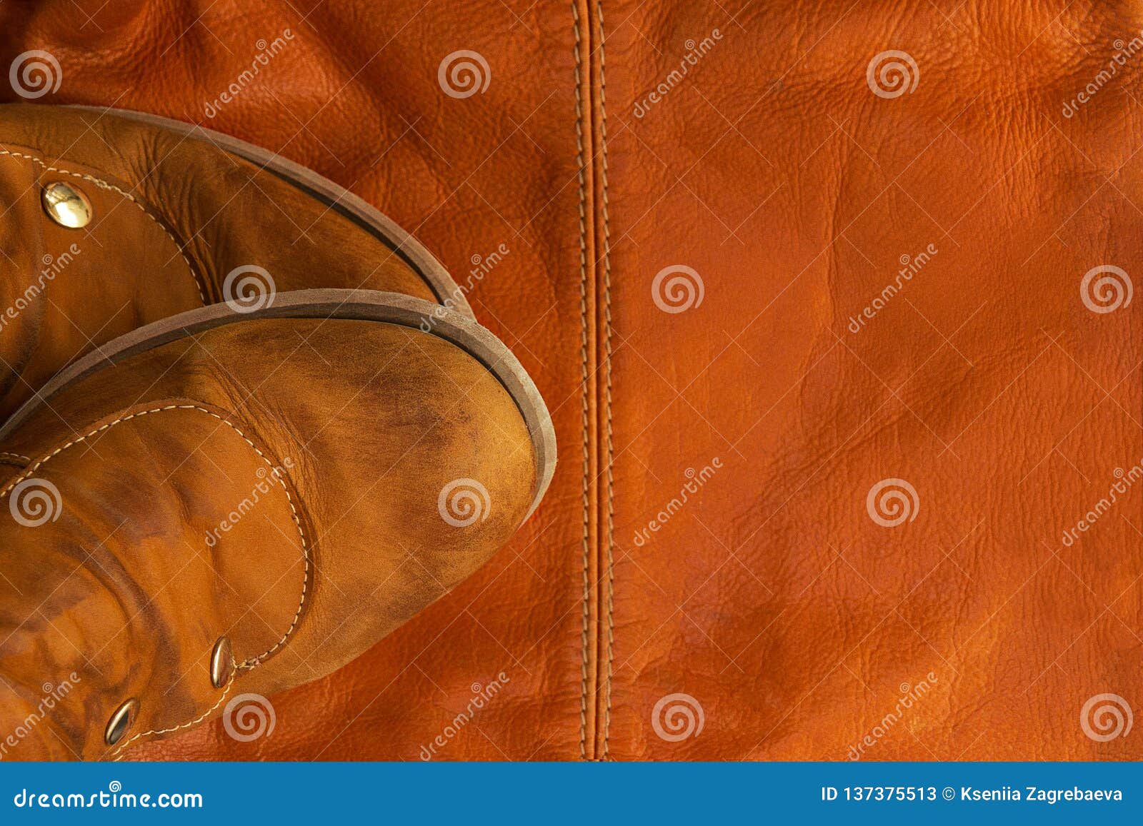 copper shoes and bag