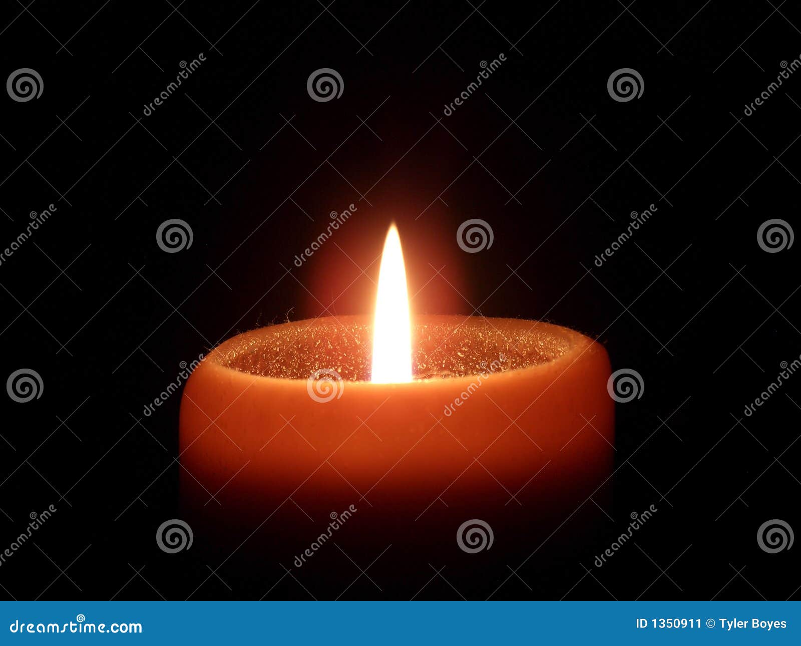 Orange Candle stock image. Image of candle, christmas 1350911