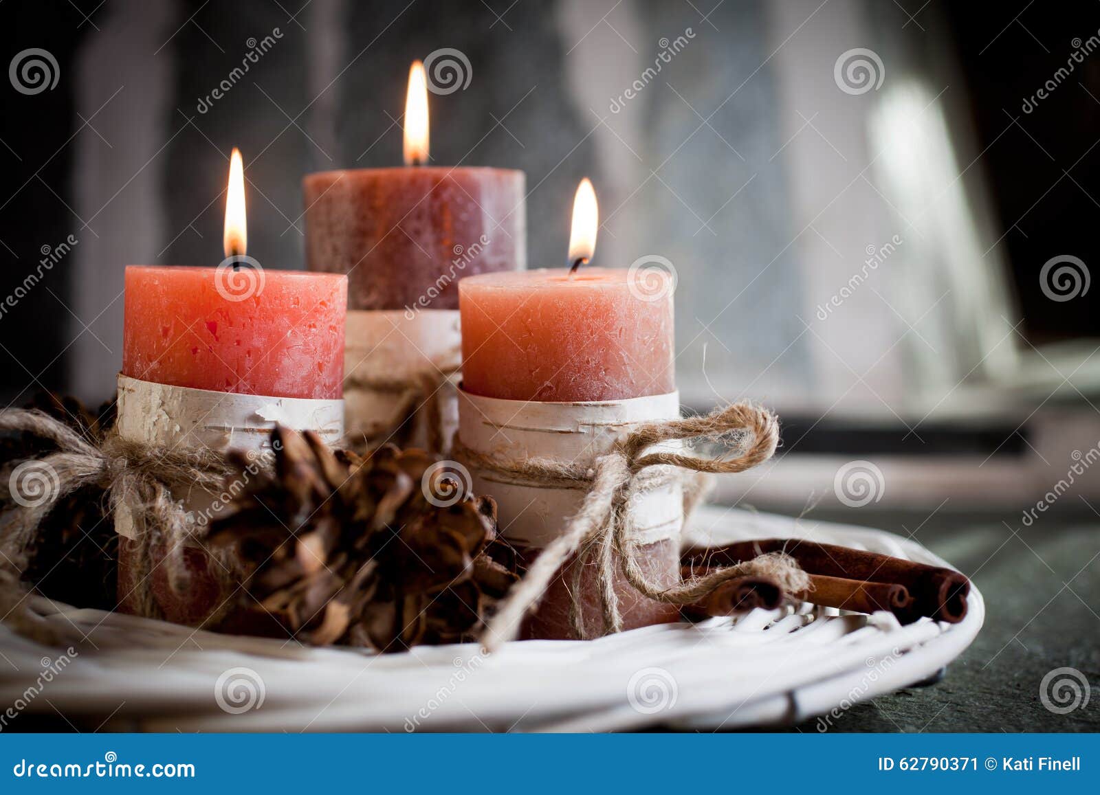 Orange candles stock image. Image of fire, elegance, celebration 62790371