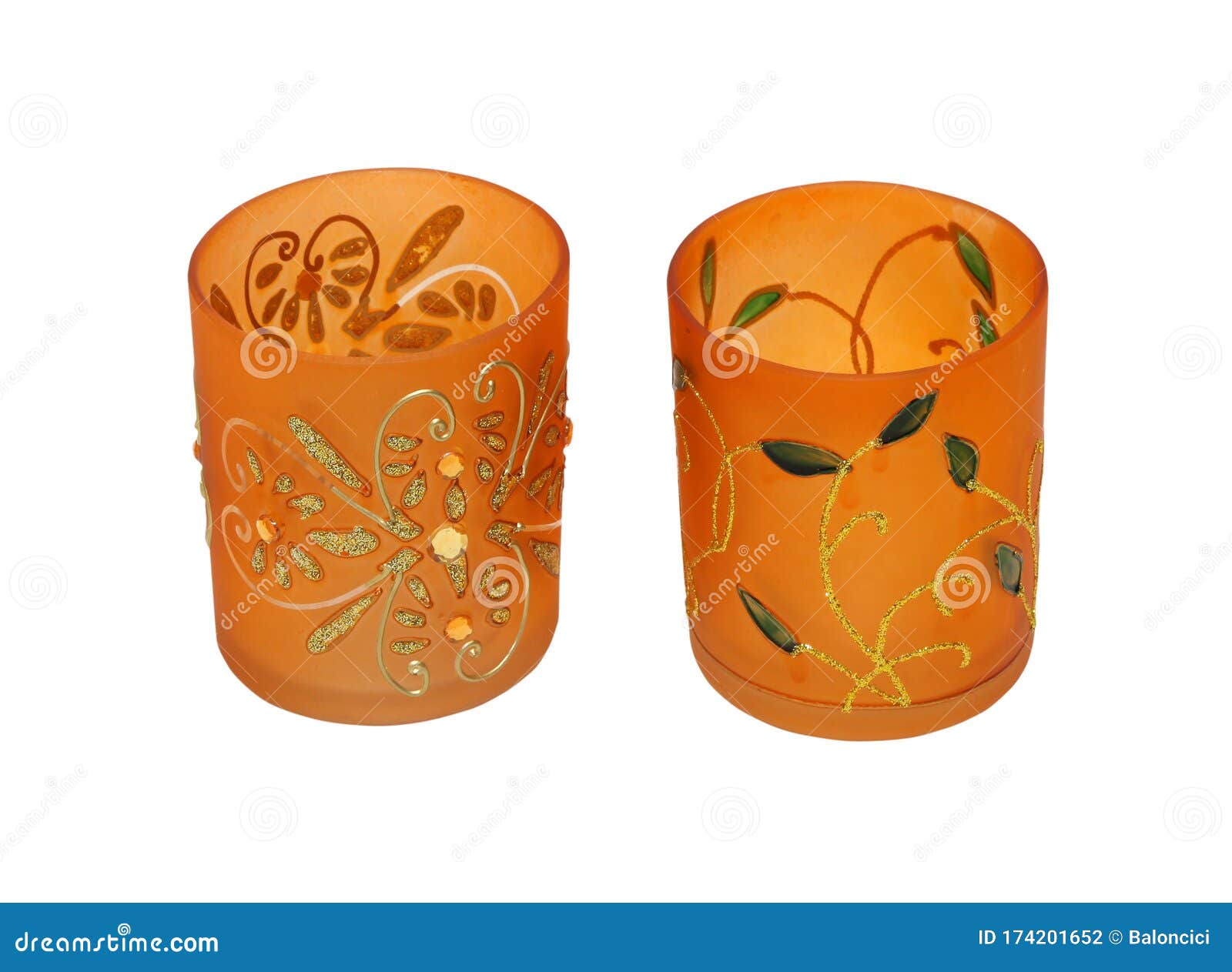 Orange candlesticks stock photo. Image of isolated, path 174201652