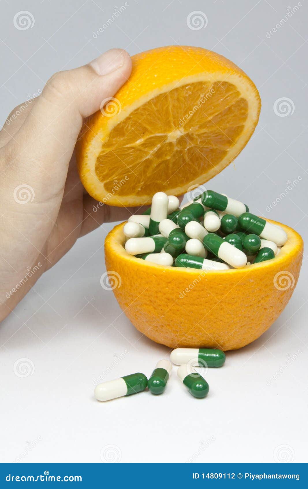 Orange and capsule stock photo. Image of healthy, natural 14809112