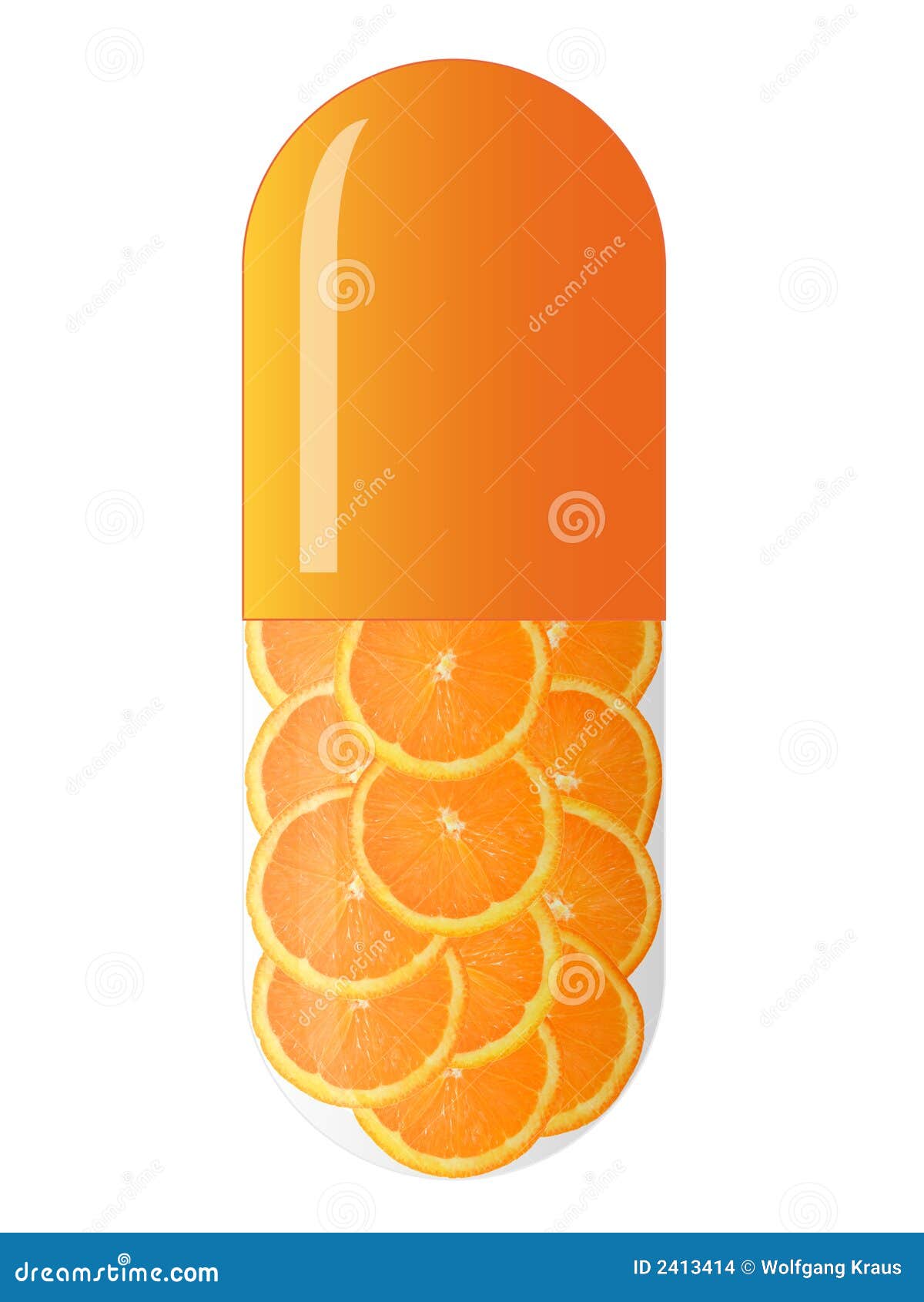 orange capsule with oranges