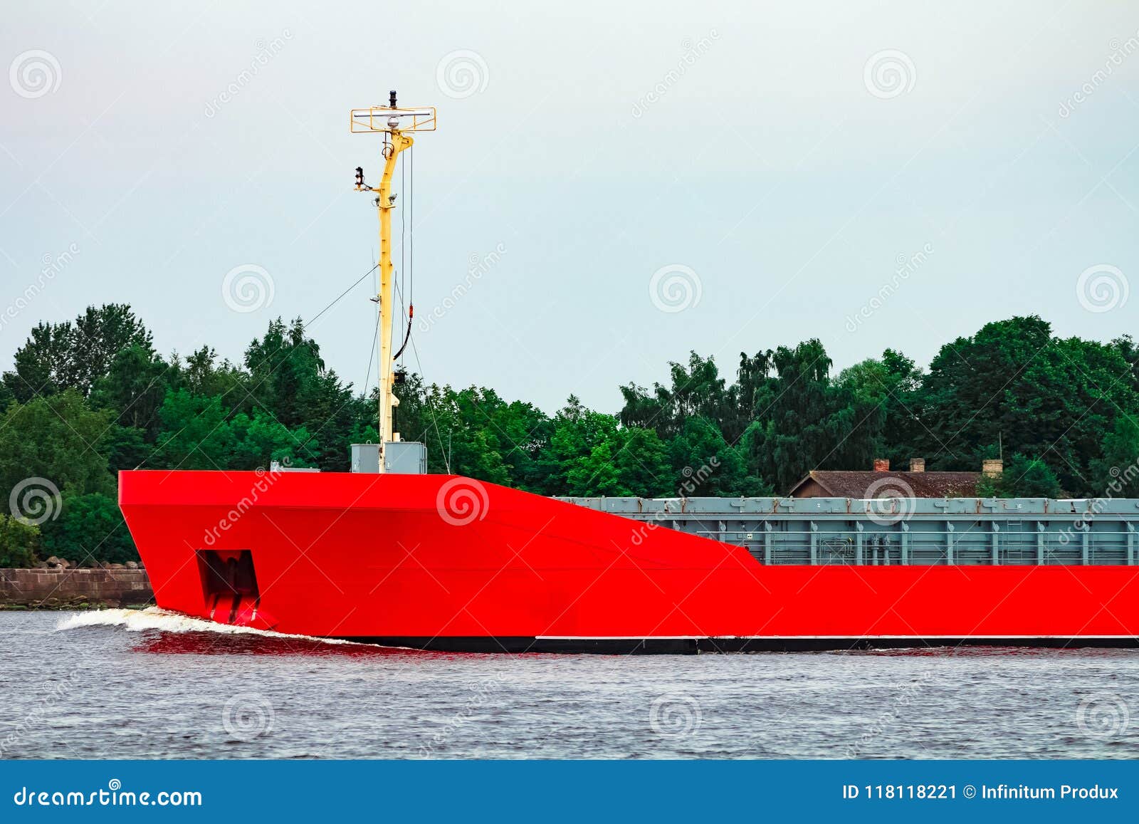 Orange bulker ship stock image. Image of export, heavy 118118221