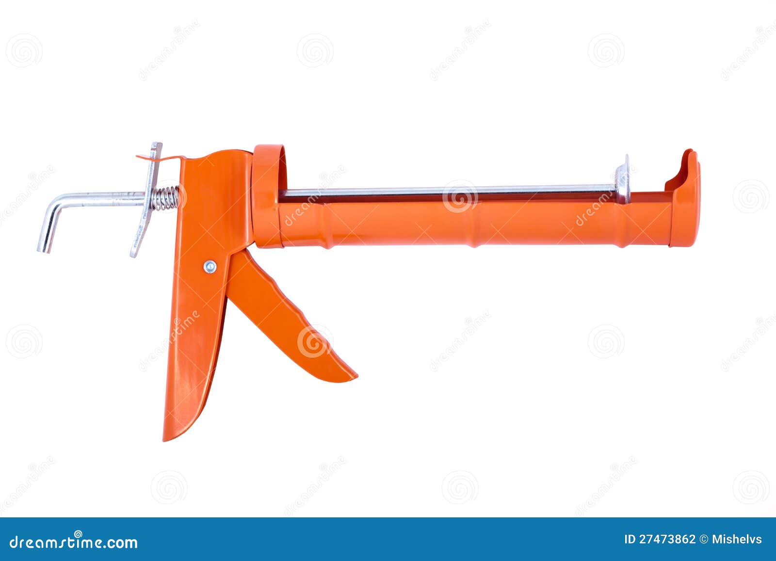 Orange Caulking Gun stock photo. Image of silicon, efficiency 27473862