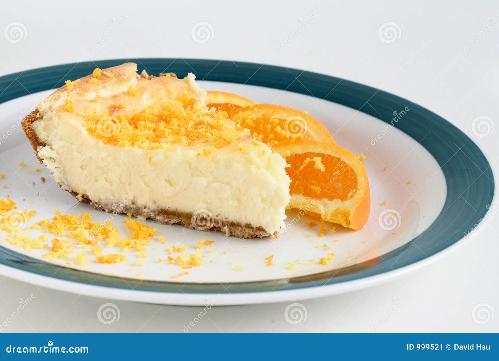 Orange Cheesecake stock image. Image of cold, sweet, bake 999521