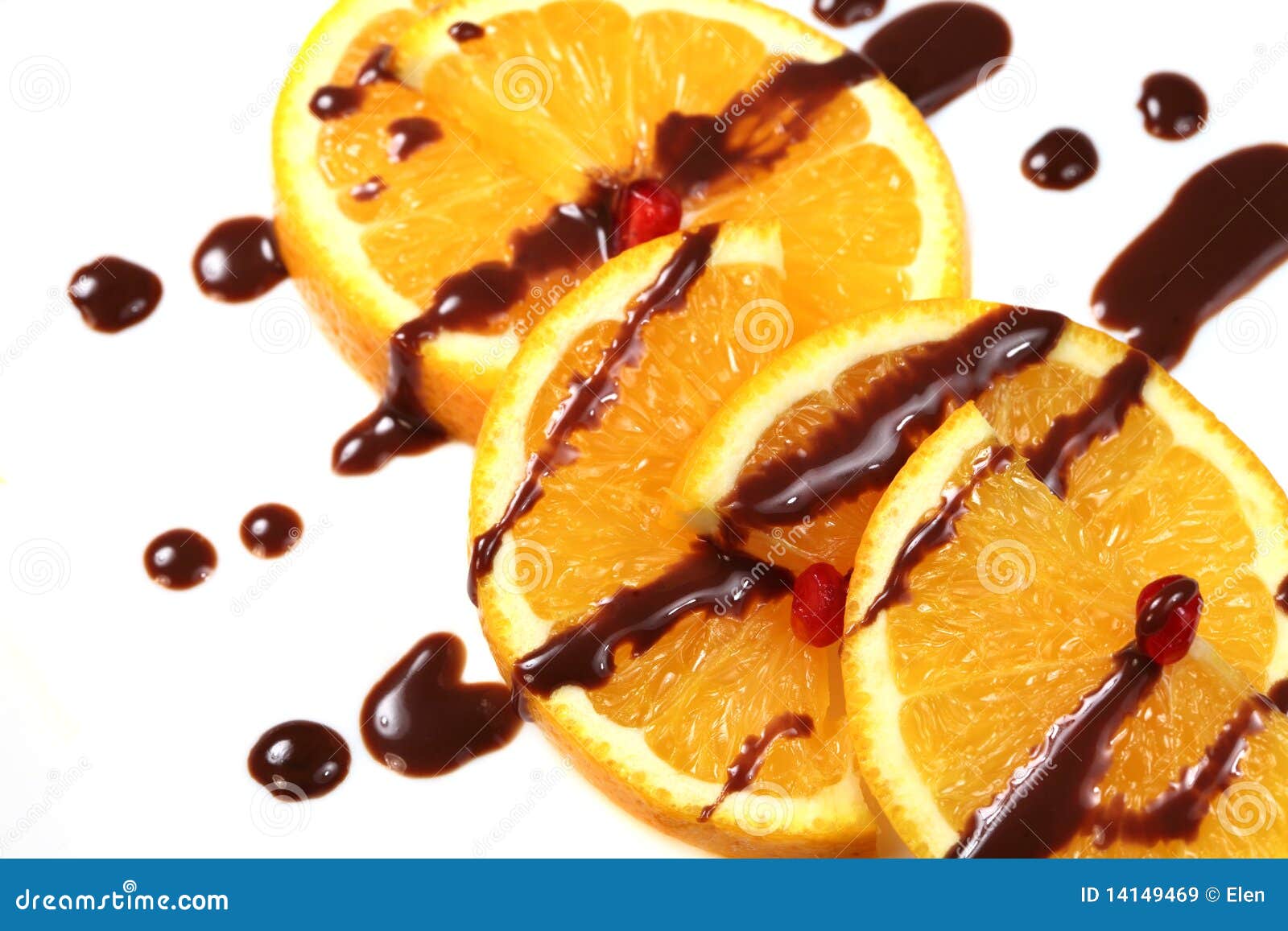Orange with Chocolate Glaze Stock Image Image of vegetable, tart