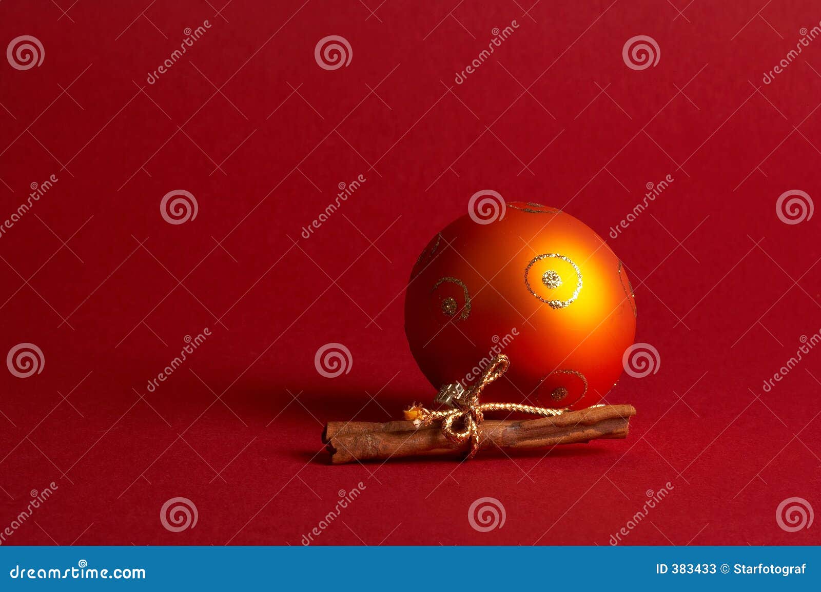 Orange Christmas Tree Ball Orange Weihnachtskugel Stock Image Image