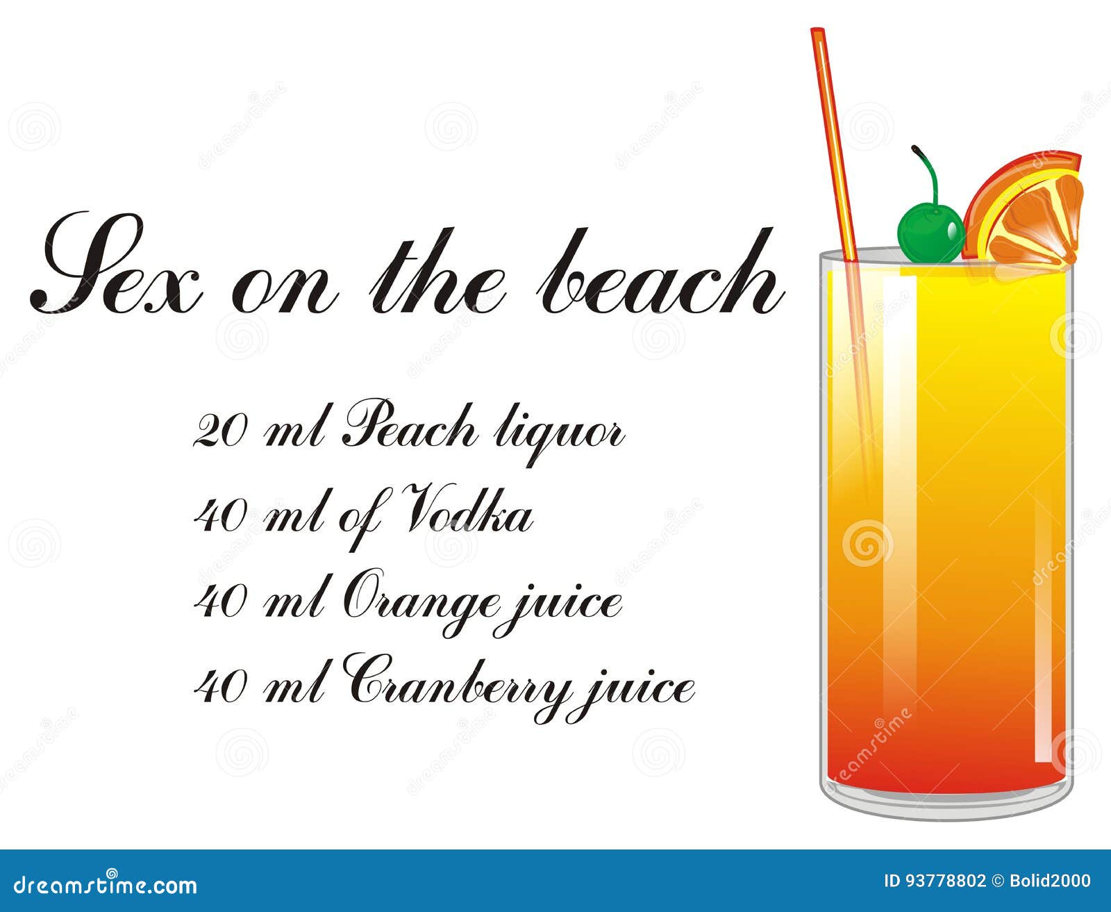 Whats in sex on the beach drink
