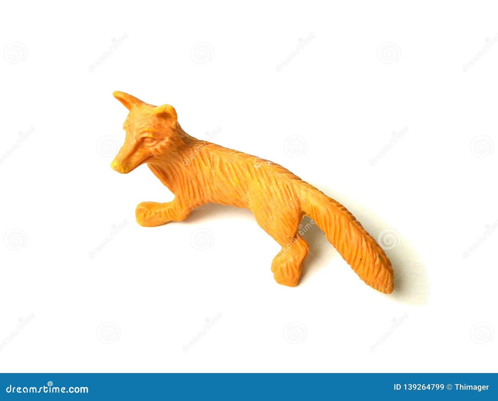 Orange color fox toy. stock image. Image of animal, design   20