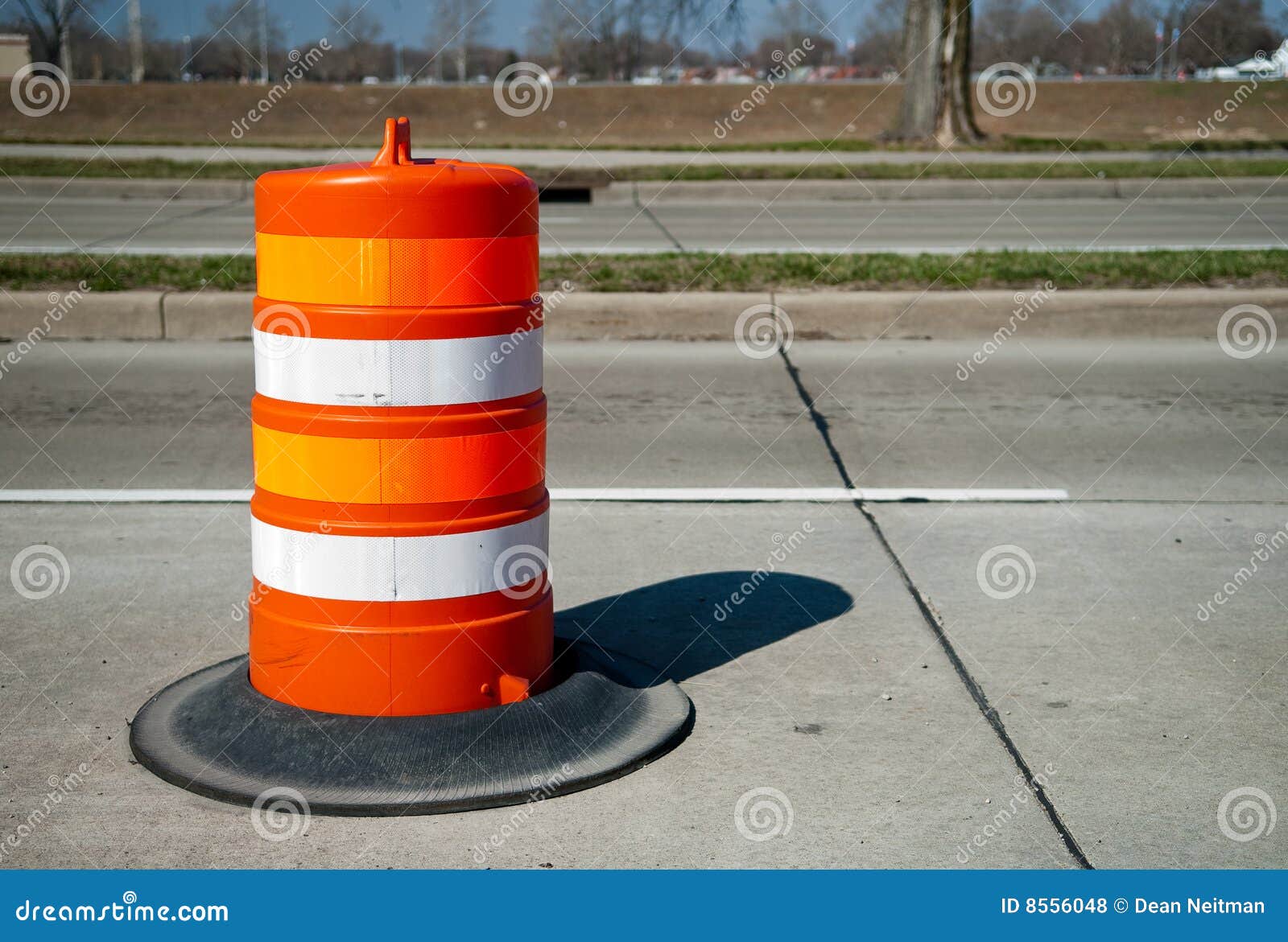 Orange Construction Barrel Royalty Free Stock Photos Image 8556048