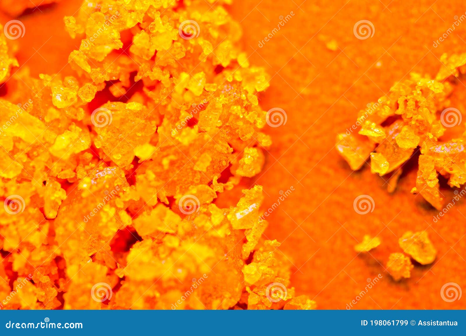 Orange Crystals. Abstract Background. Macro. Blur Stock Image Image