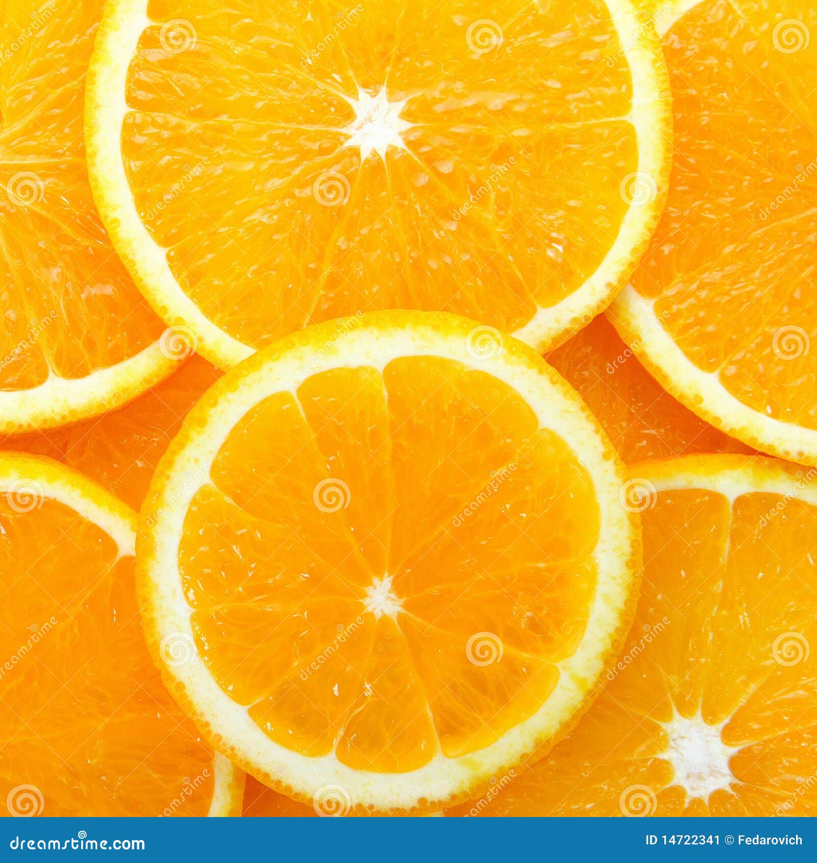 Orange Cut Into Wedges Stock Image - Image: 14722341