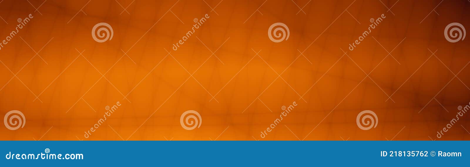 Orange Dark Grunge Abstract Widescreen Header Banner Stock Illustration