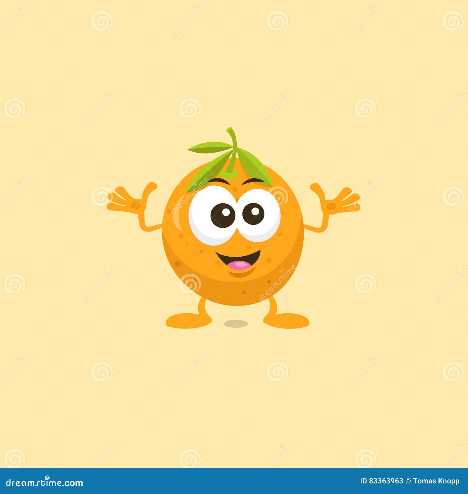 orange decisive mascot
