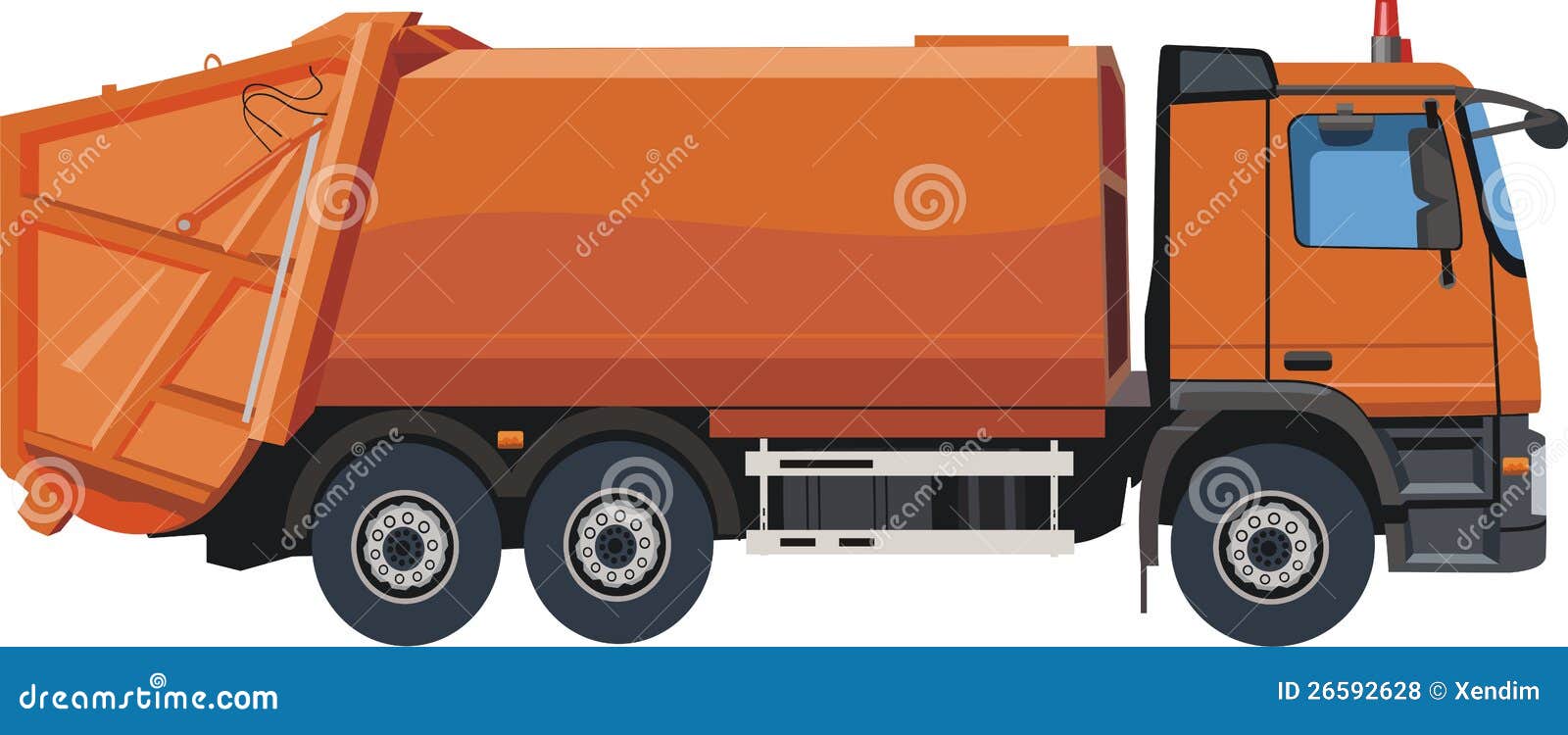 Orange Dump Truck Royalty Free Stock Photos - Image: 26592628