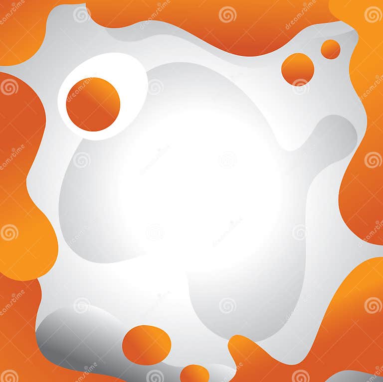 Orange Egg Yolk Abstract Background with Fresh Egg Stock Vector