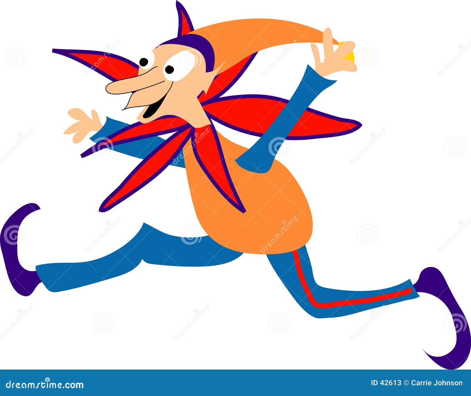 Orange Elf stock illustration. Illustration of christmas ...