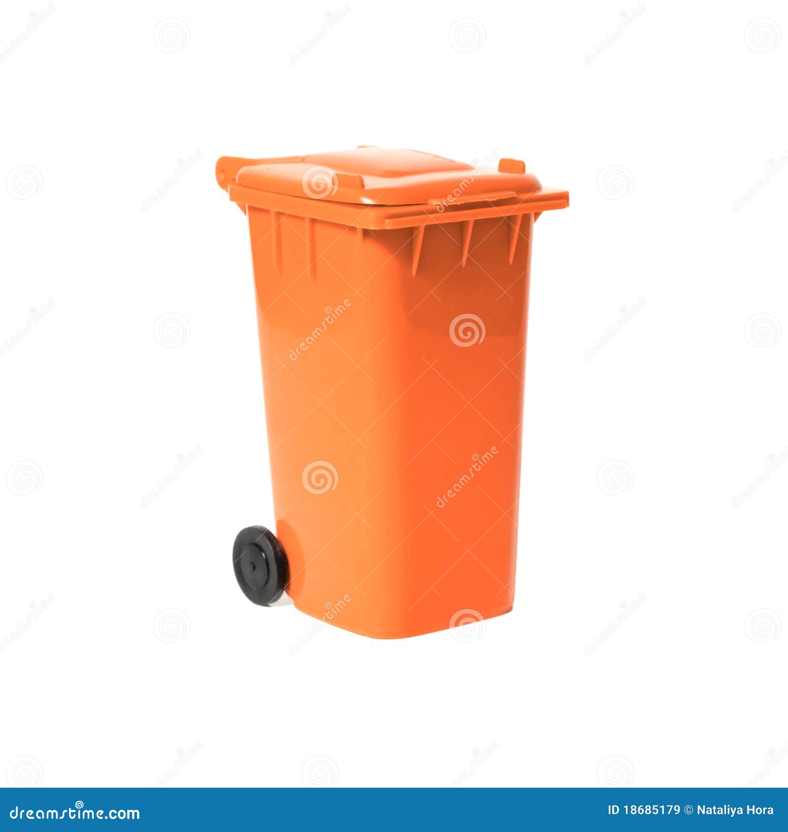 Orange Empty Recycling Bin Royalty Free Stock Images Image 18685179