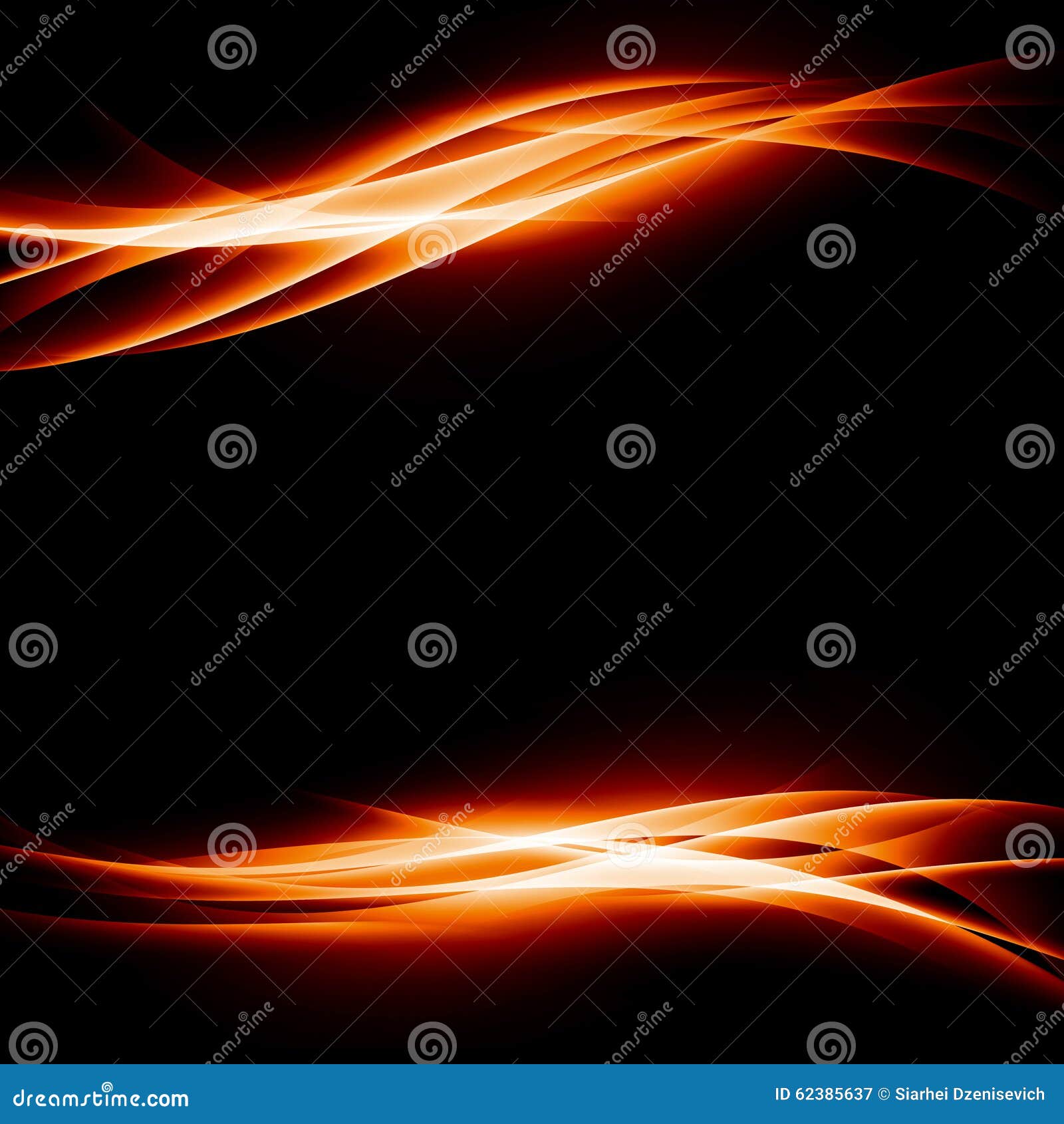 Orange Energy Bright Abstract Background Stock Vector Illustration of