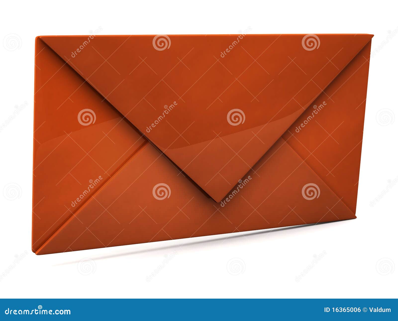 Orange envelope stock illustration. Illustration of deliver 16365006