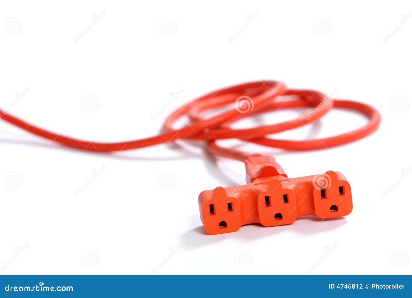 Orange Extension Cord stock photo. Image of connected 4746812