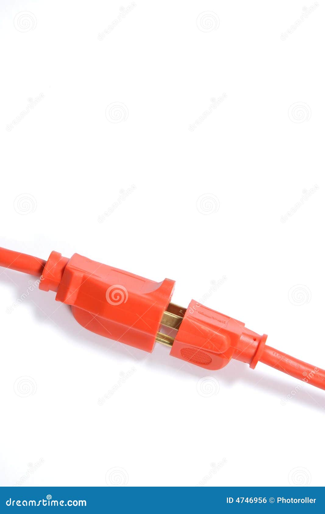 Orange Extension Cord stock photo. Image of electricity 4746956