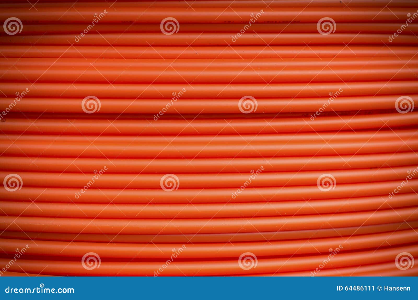 Orange fiber cables stock image. Image of connection 64486111