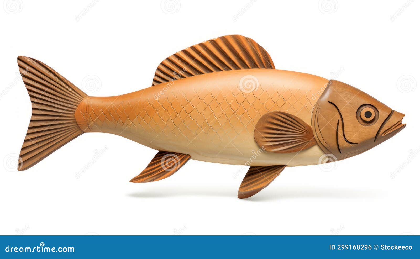 terracotta fish statue on white background - inspired by erik johansson