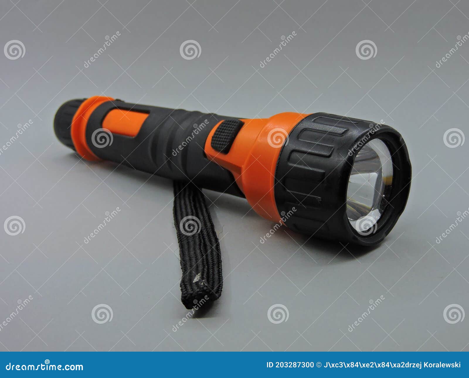 Orange Flashlight Studio Photo. Stock Photo Image of marker