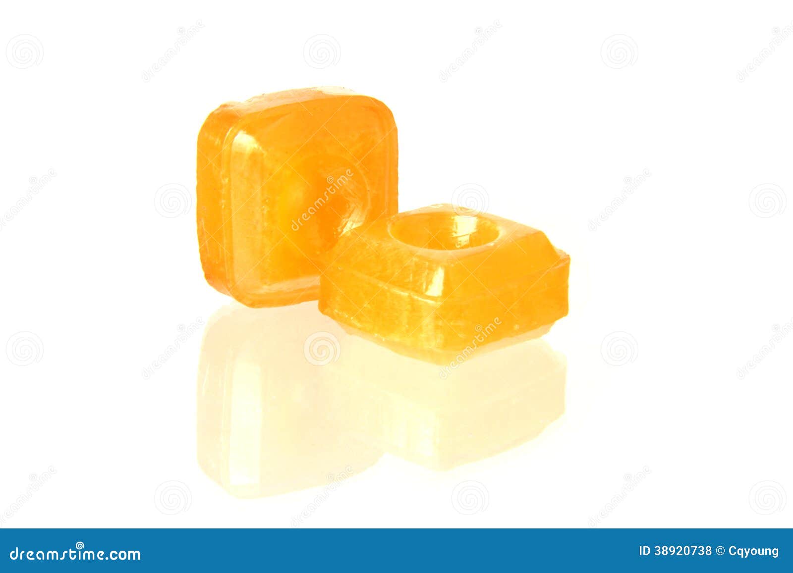 Orange Flavoured Hard Candy Stock Photo Image of white, snack 38920738
