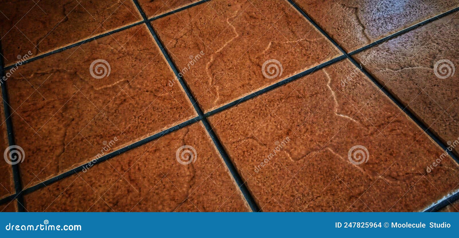 Orange Floor Tile in the Dark Condition. Stock Photo Image of orange