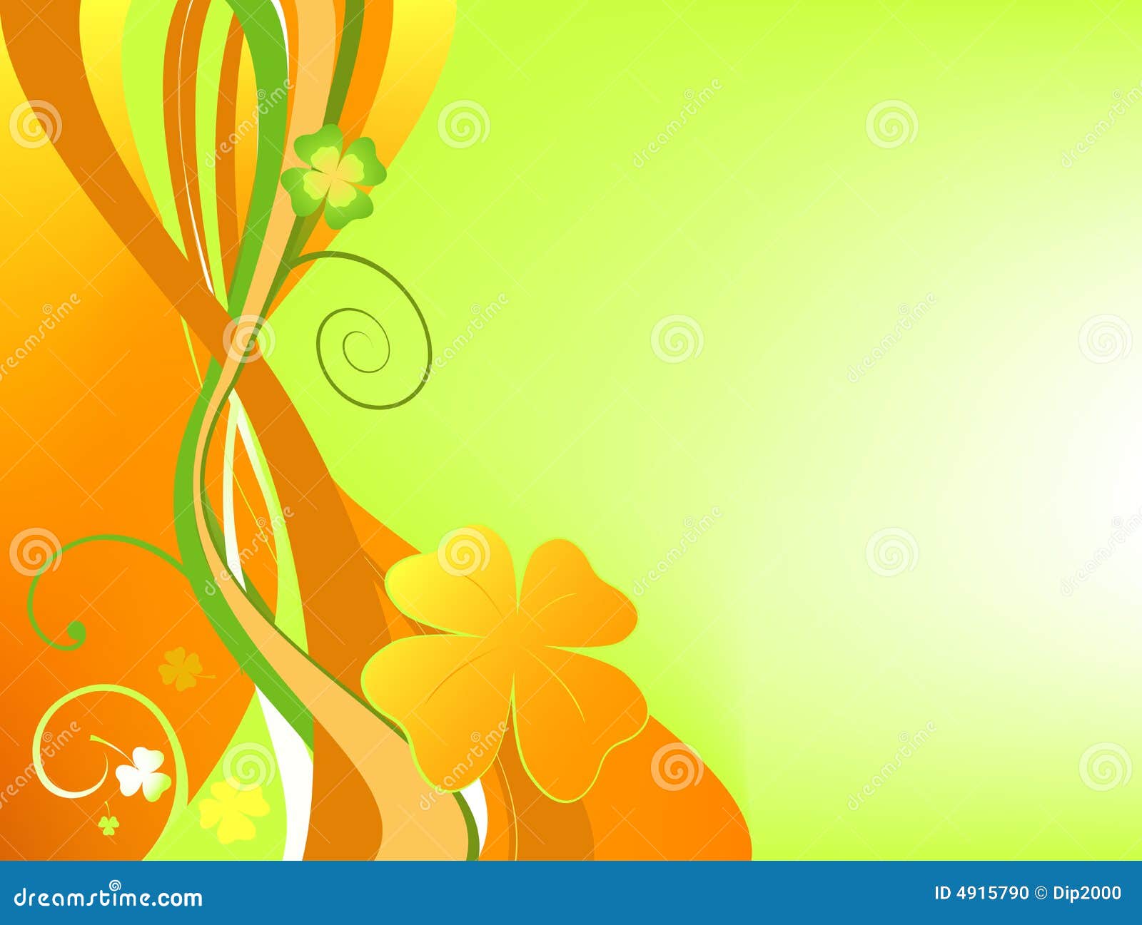 Orange Floral Background Stock Vector Illustration Of Decorative